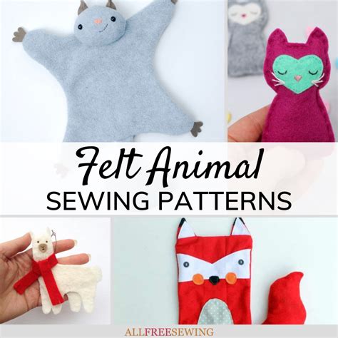 36 Felt Animal Patterns (Free!) | AllFreeSewing.com