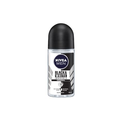 Nivea Men Deodorant Invisible For Black White Roll On 50 Ml