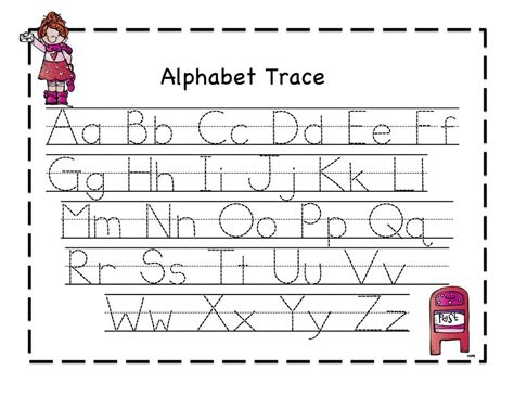 Tracing Letters And Numbers Worksheets