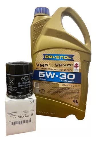 Aceite Ravenol W Filtro Subaru Vmp Lt Full Sint Tico Cuotas Sin