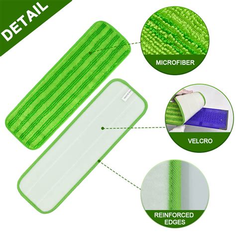 3pcs Microfiber Power Mop Pads For Swiffer Reusable Washable
