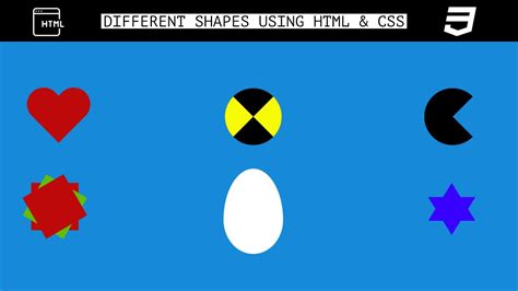 How To Make Different Shapes With Html And Css For Beginners Youtube