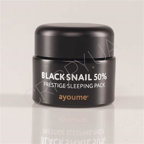 Несмываемая маска для лица с черной улиткой Ayoume Black Snail Prestige ...