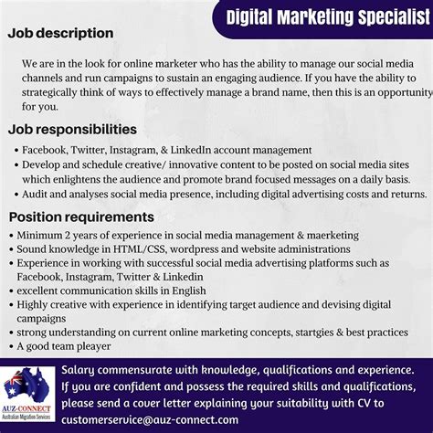 Digital Marketing Specialist Australia