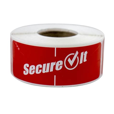 National Checking Secure It Tamper Resistant Red Labels Us Foods Chef