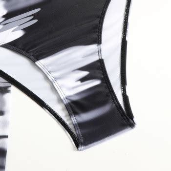 Wholesale S Xl New Color Patchwork Padded Bikini Drawstring Mesh Three Piece Swimsuit