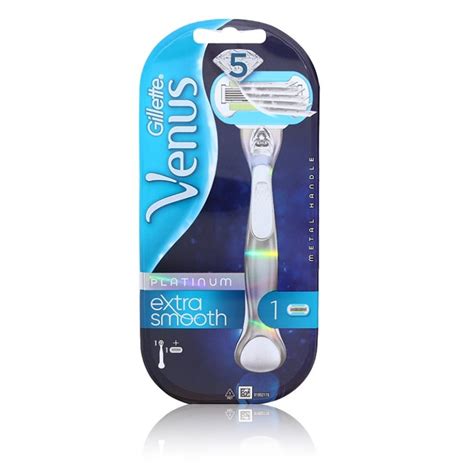 Gillette Venus Extra Smooth Platinum skustuvas ir keičiama galvutė