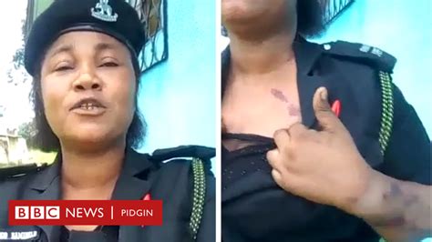 Video Of Police Woman For Osun State Wey Allege Say Her Oga Beat Her Cause Reactions Bbc News