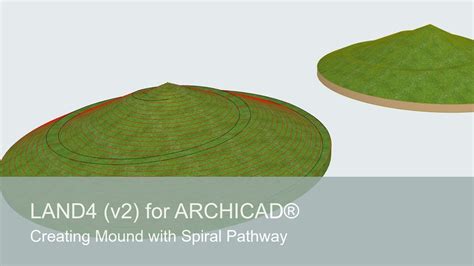 Terrain Modeling Mound With Spiral Pathway LAND4 For ARCHICAD YouTube