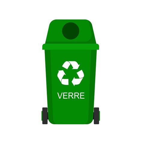 Autocollant Poubelle Recyclage Verre Sticker Communication