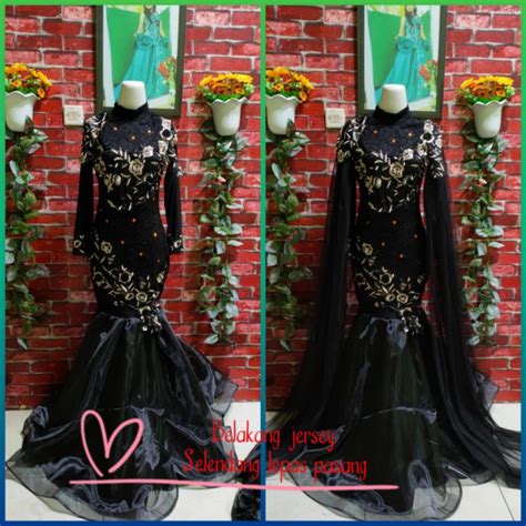 Jual Baju Penyanyi Baju Singer Duyung Hitam Hijab D Warna Indonesia