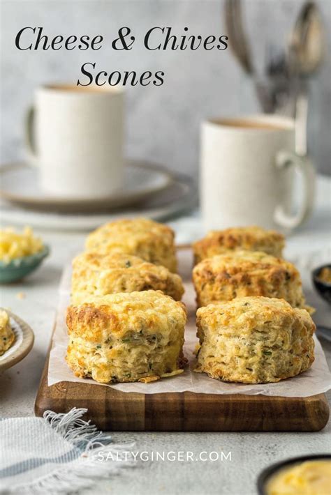 Cheese and Chives Scones | Cheese and chive scones, Scones, Cheddar cheese