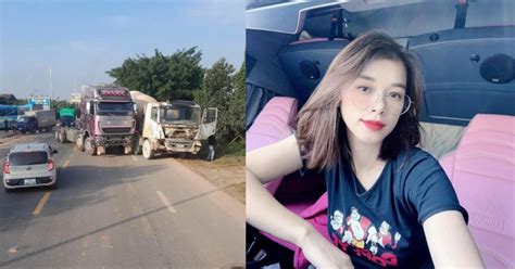 Xe container của nữ hot Tiktoker bị bắt gặp gây tai nạn trên đường quốc lộ chính chủ lên tiếng