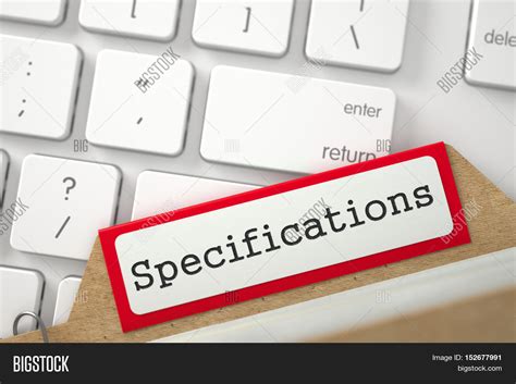 Specifications Written Image And Photo Free Trial Bigstock