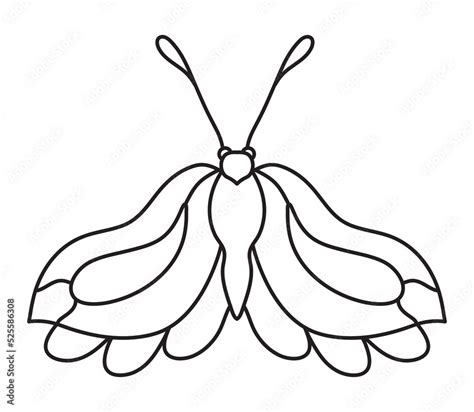 butterfly outline drawing for kids Stock Vector | Adobe Stock