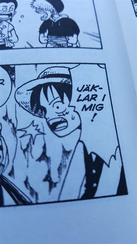 Swedes all agree "damn me in the ass"- Luffy, the swedish translation
