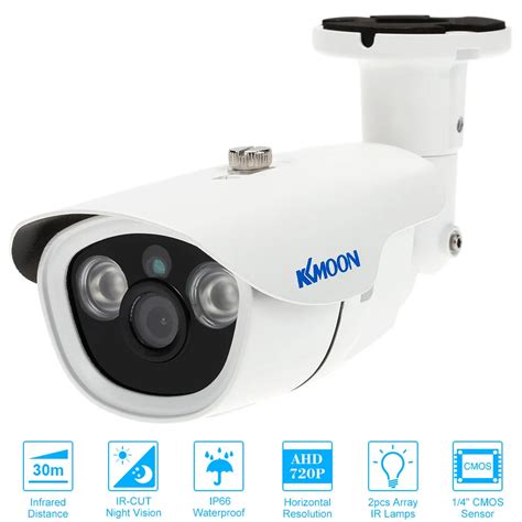 KKmoon 1080P 2 0MP AHD Bullet CCTV Camera 3 6mm 1 3 CMOS IR LEDs