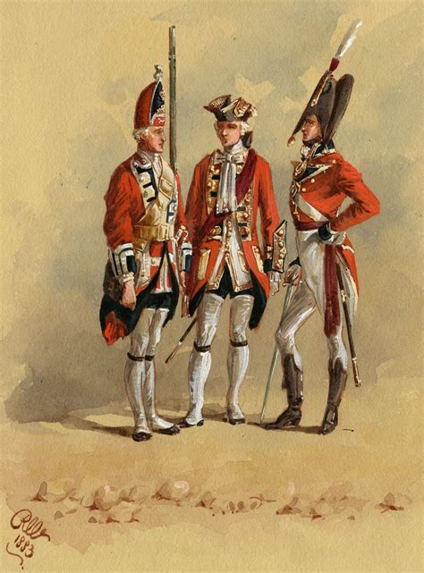 The Art Of War Ranker And Officers Of The British Grenadier