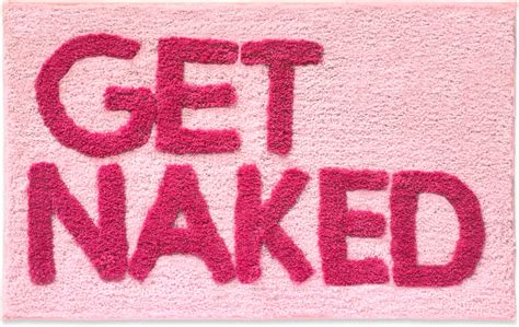 Amazon Kxo Get Naked Bath Mat Pink Hot Pink Bathroom Rugs Pink Bathroom Rugs Cute