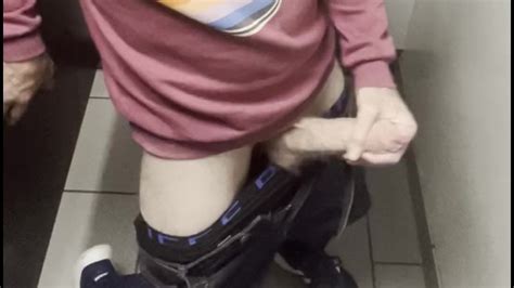 Getting Horny On A Shopping Trip I Go To The Bathroom Stalls To Masturbate My Big Straight Cock
