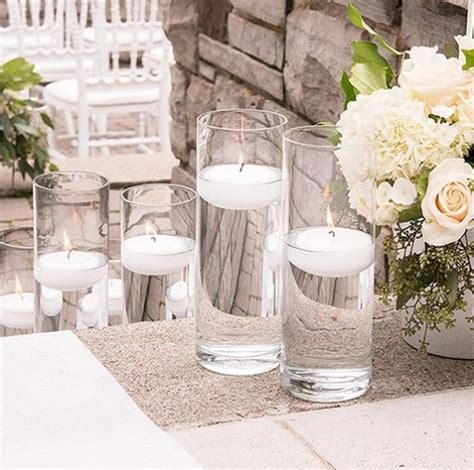 Clear Glass Vases Set Of 12 Cylinder Wedding Centerpiece Etsy Wedding Floral Centerpieces