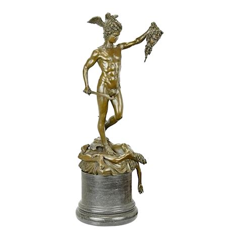 Winged Nude Male Angel Sitting On Plinth Cold Cast Bronze Resin Statue Sculpture Figure Cm