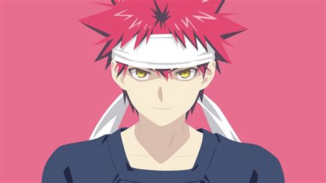 Food Wars Soma Yukihira Anime Minimalist 4K HD Wallpaper Rare