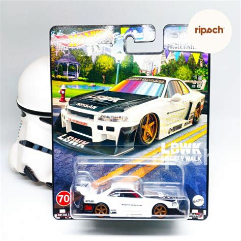 Jual Hot Wheels LB ER34 Super Silhouette Nissan Skyline R34 Liberty Walk LBWK Putih Boulevard