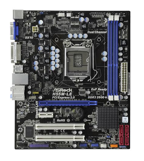 ASRock H55M-LE Intel H55 Mainboard Micro ATX Sockel 1156 Refurbis