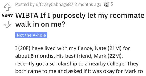 Woman Asks If Shed Be Wrong To Purposely Let Her Roommate Walk In On Her Naked