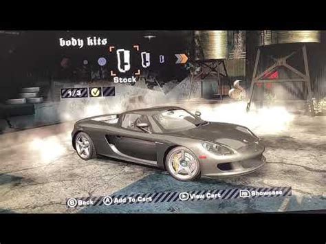 Need For Speed Most Wanted Porsche Carrera Gt All Body Kits Youtube