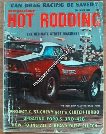 Popular Hot Rodding United States December Magazine Contents And Index