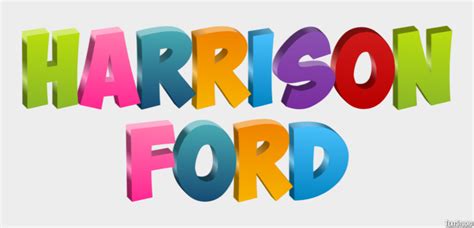 Harrison Ford Text Effect And Logo Design Celebrity