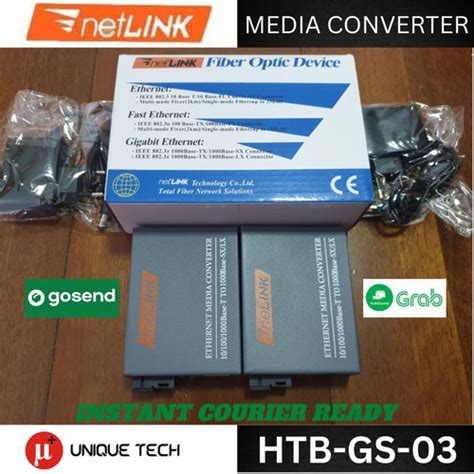 Jual Netlink Gigabit HTB-GS-03 A/B HTBGS03 A+B Fiber Optic Media ...