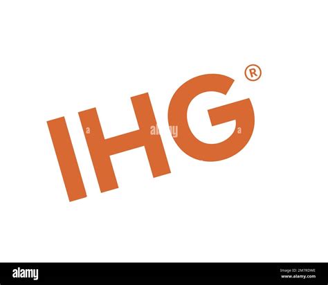 Intercontinental Hotels Group Rotated Logo White Background Stock