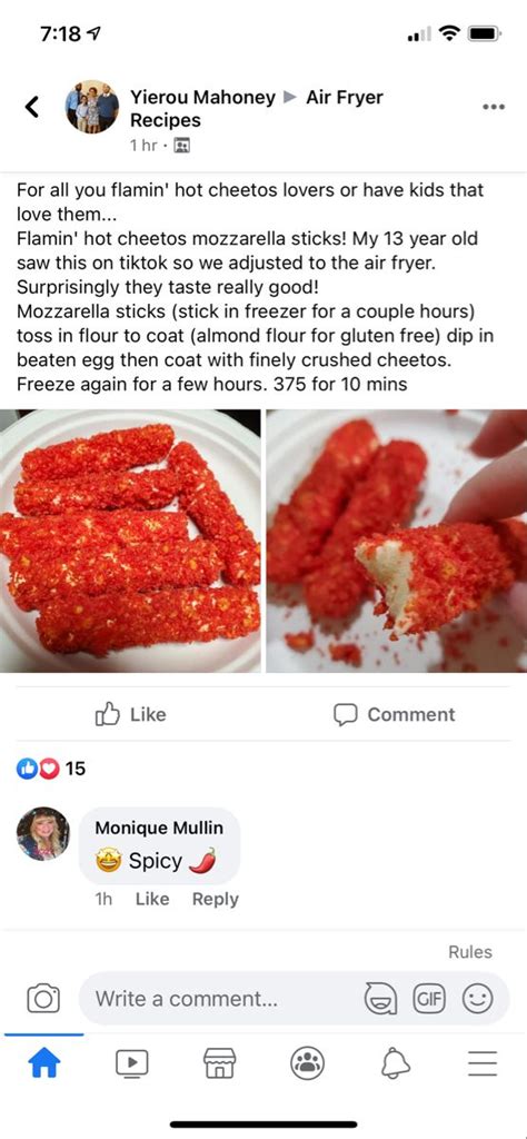 Hot Cheetos Mozzarella Sticks Savoury Food Air Fryer Recipes Recipes