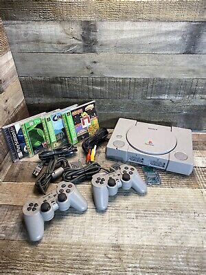 Sony PlayStation 1 PS1 PSOne System Console OEM 2 Controller Bundle