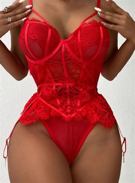 Floral Embroidery Mesh Lingerie Set Toris Aesthetics