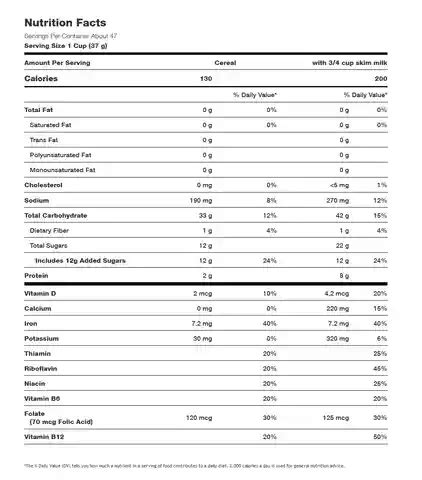 Frosted Flakes Nutrition Facts Label - 3 Best Recipes - label template