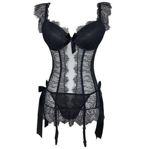 Uaang Felinus Sexy Corset Lingerie Women Lace Push Up Bra Erotic Bustier Adjustable Shoulder