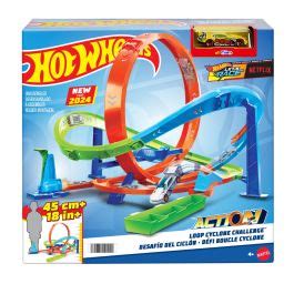 Set Masinuta Cu Pista Hot Wheels Action Loop Cyclone HTK16 Noriel