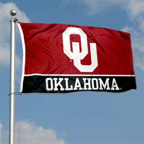 Oklahoma Sooners Logo Flag – US Sports Nation