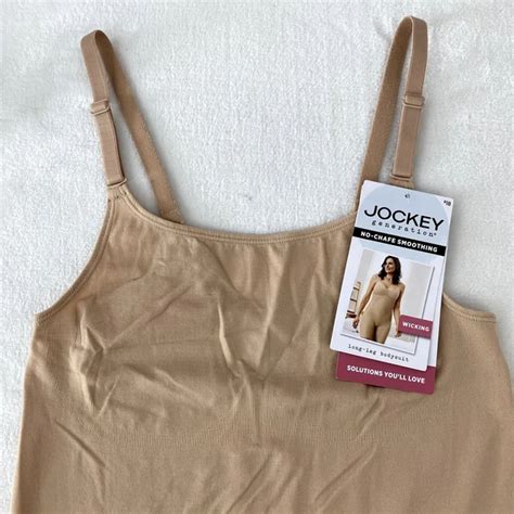 Jockey Nude Beige No Chafe Smoothing Long Leg Shorts Bodysuit Womens Size Small Picclick Uk