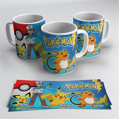 Plantillas Para Tazas De Pokémon Pack 1 39 Diseños