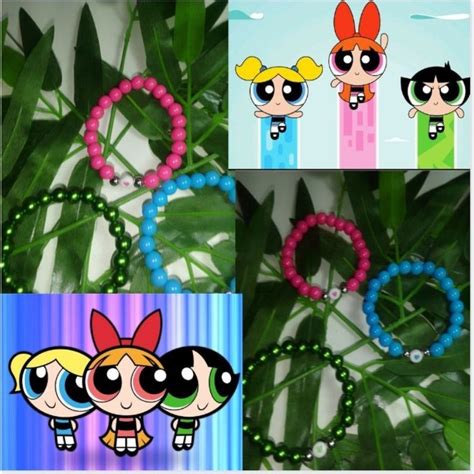 Pulseiras Das Meninas Super Poderosas - Kit de 3 pulseiras das meninas super poderosas | Shopee Brasil