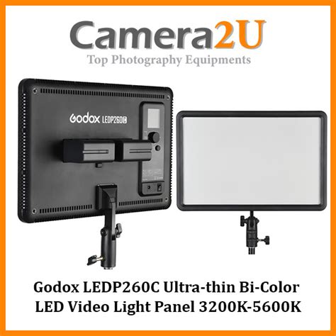 Godox LEDP260C Ultra-thin Dimmable Bi-Color LED Video Light Panel Lamp ...