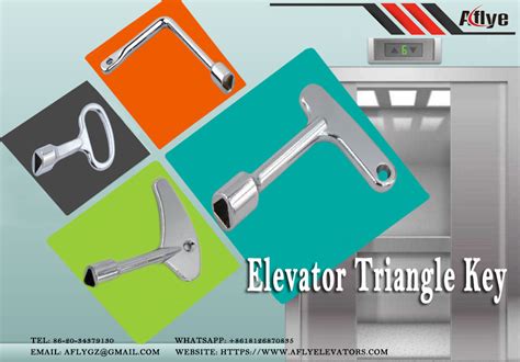 elevator landing door triangle key