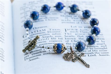 Blue Lapis Rosary Bracelet Sold