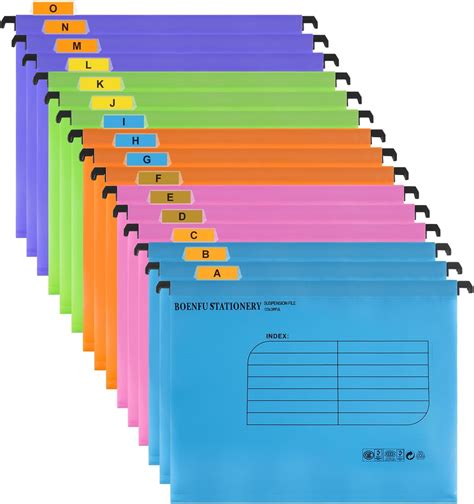 Foolscap Suspension Files Boenfu Pack Polypropylene For Suspension