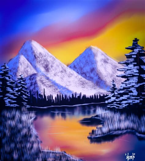 Followed A Bob Ross Tutorial By Kdisk On Newgrounds